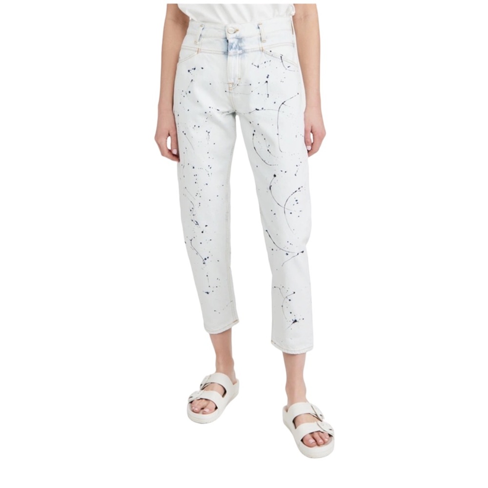 NWOT Closed Paint Splatter Boyfriend Jeans Sz: 27